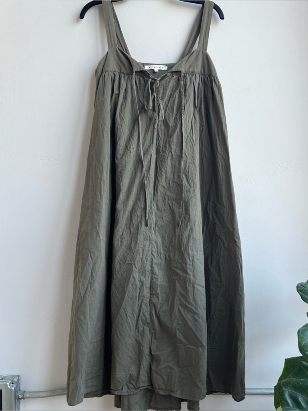 Xirena Kynsley Dress Sleeveless Tie-Front Cotton Sundress XS